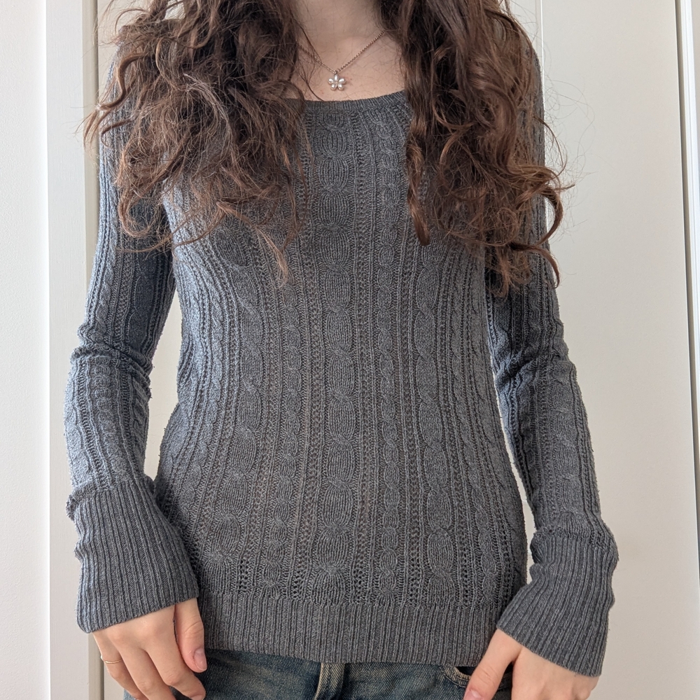 American Eagle Outfitters Gray Sweater